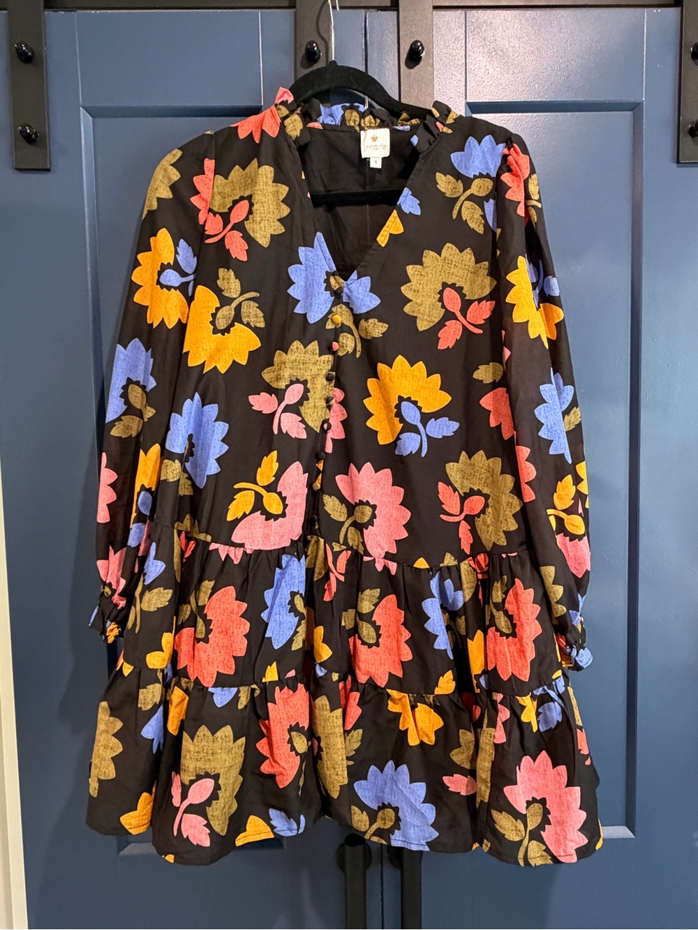 J. Marie Avery Long Sleeve Mini Dress